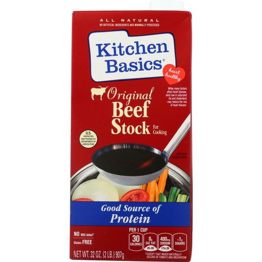 Original Beef Stock for Cooking, 32 oz - Rich and Full-Flavored