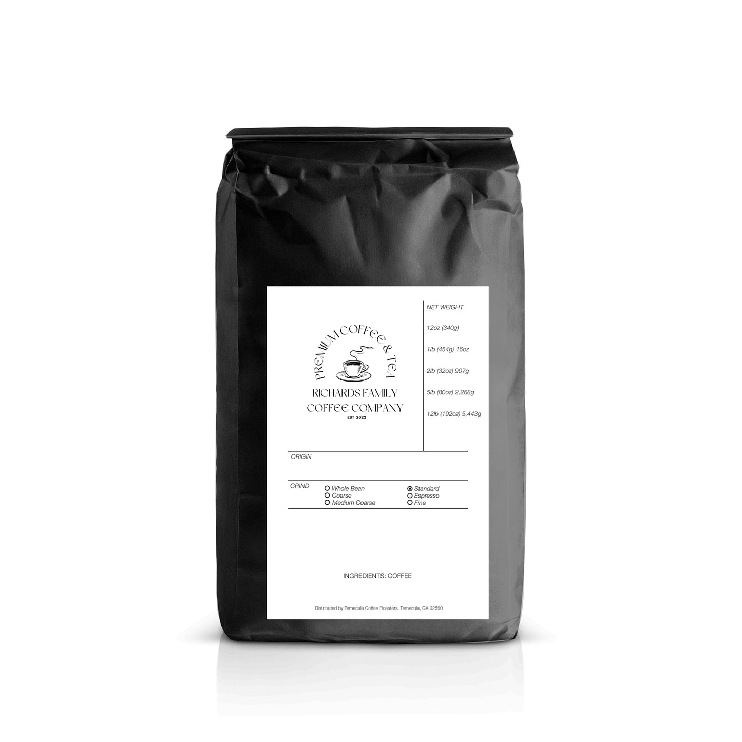 African Espresso Roast - Medium/Dark Blend from Kenya, Tanzania, and Ethiopia