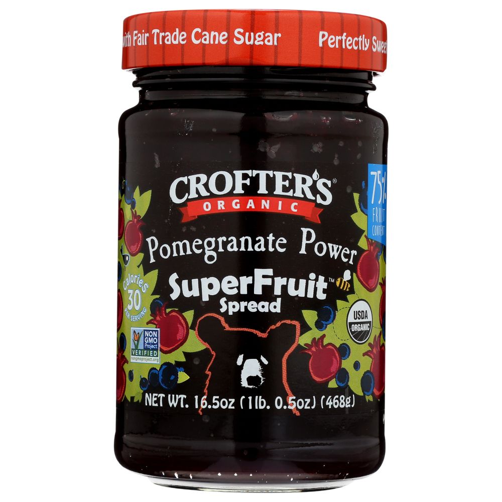 CROFTERS: Organic Pomegranate Power Superfruit Spread, 16.5 oz