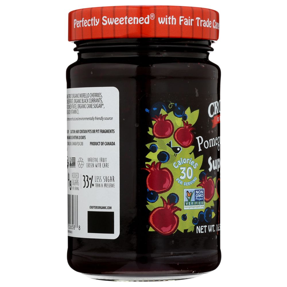 CROFTERS: Organic Pomegranate Power Superfruit Spread, 16.5 oz