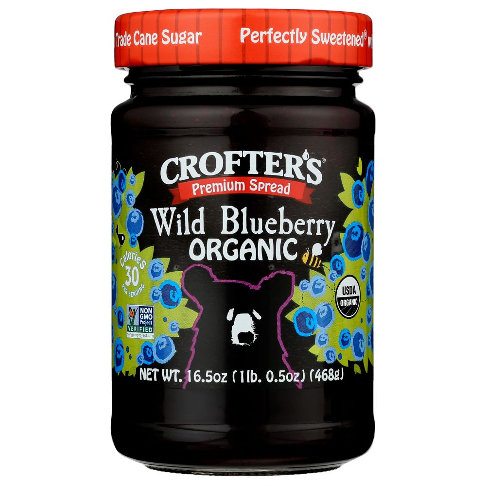 CROFTERS: Organic Wild Blueberry Premium Spread, 16.5 oz