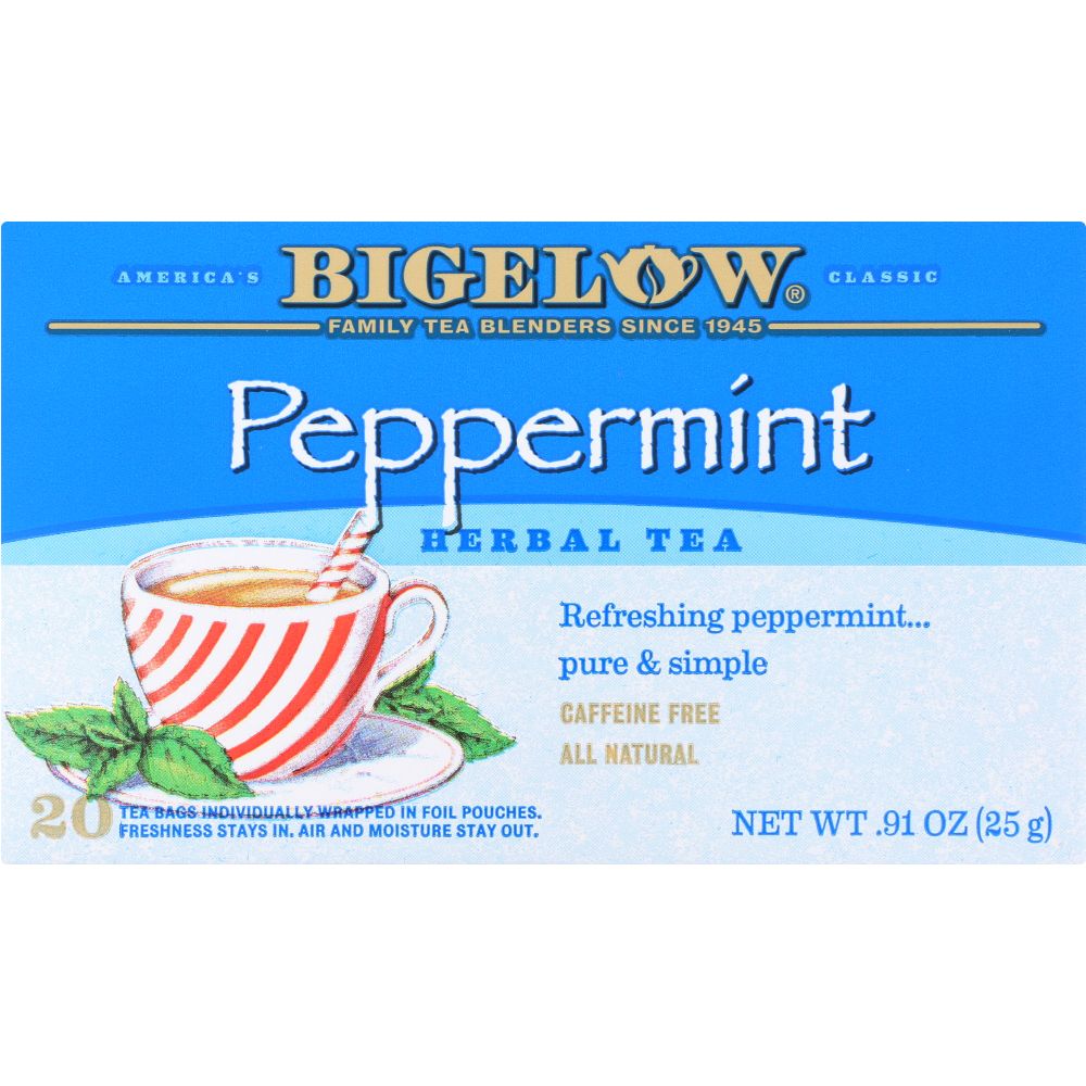 BIGELOW: Herbal Tea Peppermint, 20 Tea Bags