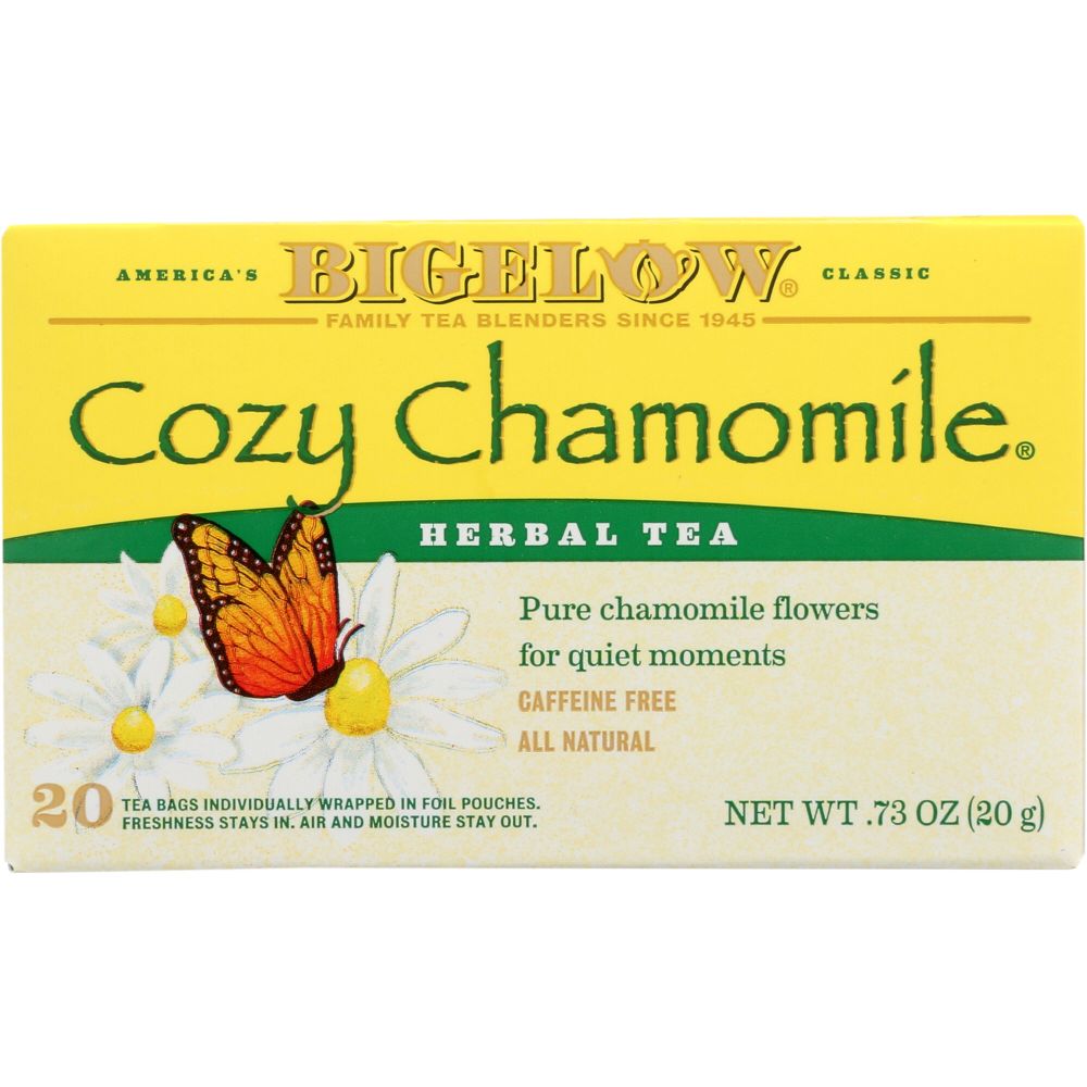 BIGELOW: Herbal Tea Caffeine Free Cozy Chamomile, 20 tea bags