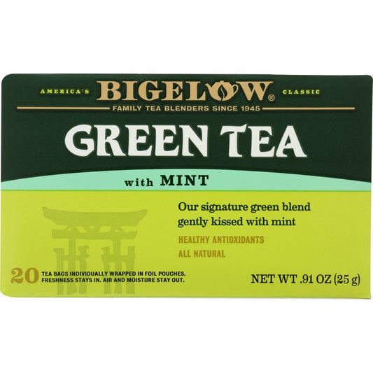 BIGELOW: Green Tea with Mint, 20 tea bags