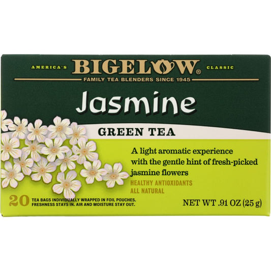BIGELOW: Jasmine Green Tea 20 Tea Bags, 0.91 oz