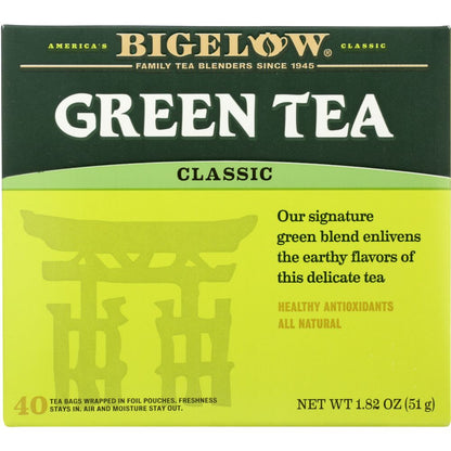 BIGELOW: Green Tea Classic 40 Bags, 1.82 oz