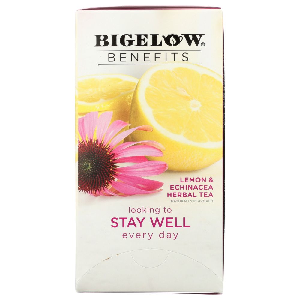 BIGELOW: Benefits Lemon and  Echinacea Herbal Tea 18 Bags, 1.15 oz