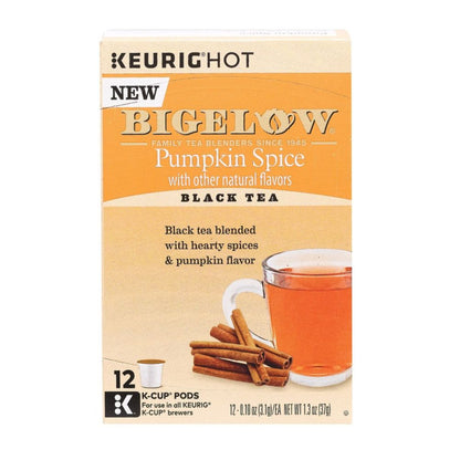 BIGELOW: Pumpkin Spice Tea K-Cups Pods, 12 ea