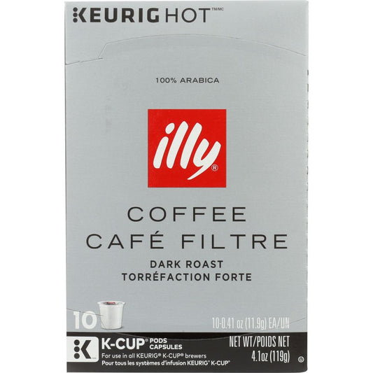 ILLY ISSIMO: Coffee Kcup Dark Roast, 10 pc