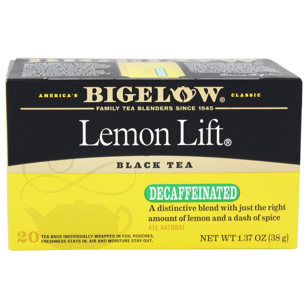 BIGELOW: Lemon Lift Black Tea Decaffeinated, 20 Tea Bags, 1.37 oz