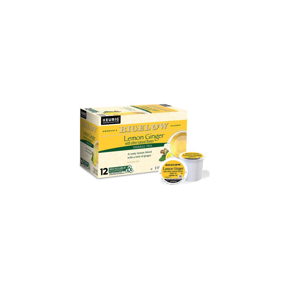 BIGELOW: Lemon Ginger 12 KCup Pods, 1.2 oz