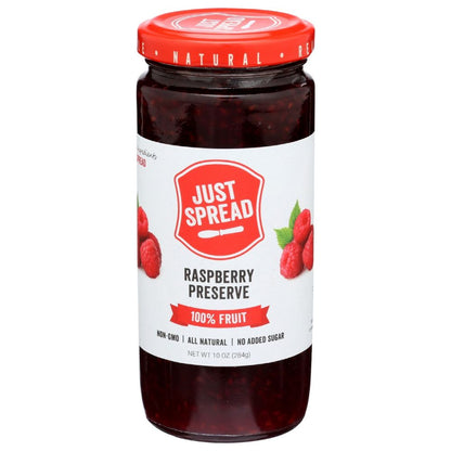 JUST SPREAD: Raspberry Fruit Preserve, 10 oz